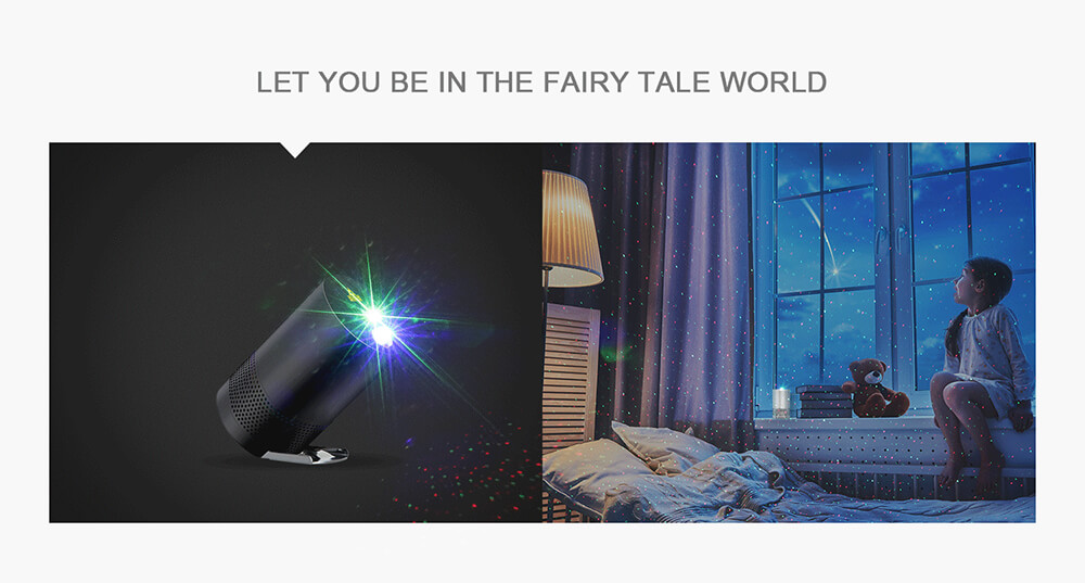 Blinblin Major I Pulse Laser Light Portable Wireless Bluetooth Speaker with Blue Atmosphere LED Light - White