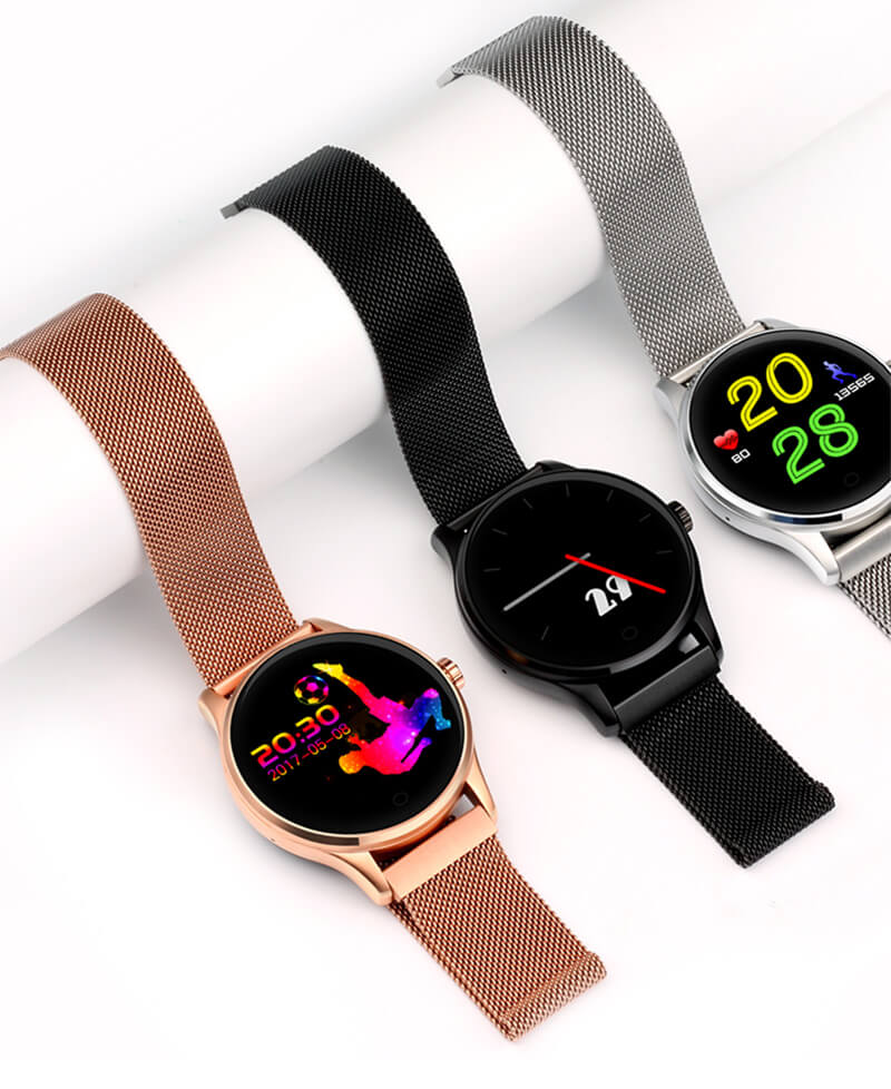 K88 Smart Watch Bluetooth Heart Rate Monitor MTK2502 Siri Function Gesture Control Compatible with iOS Andriod - Silver