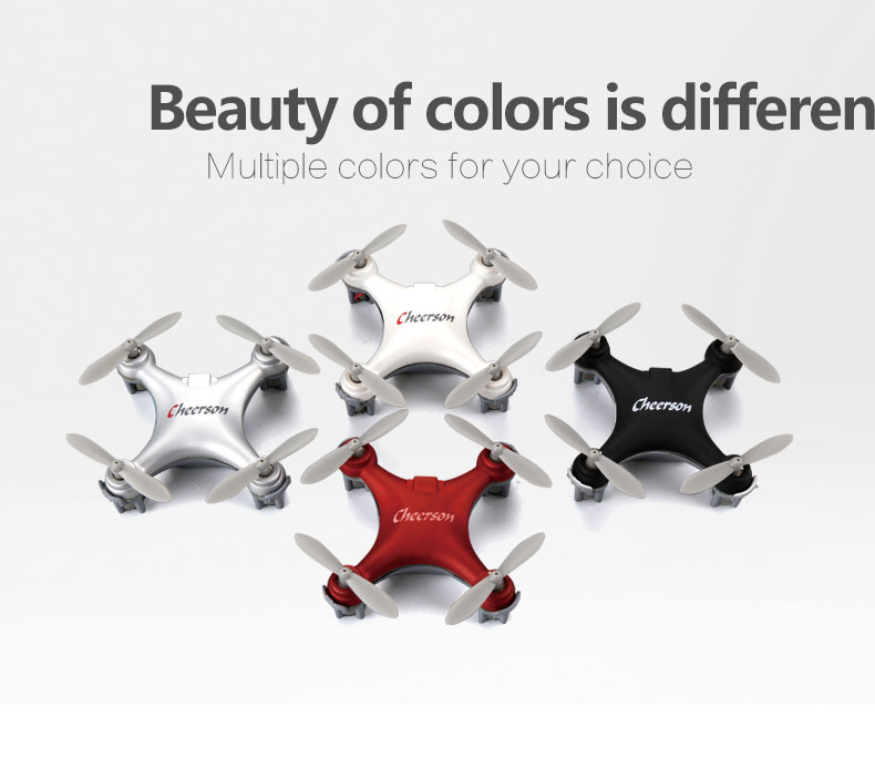 Cheerson CX-10SE Mini 2.4G 4CH 6Axis Gyro Headless Mode RC Quadcopter RTF - White