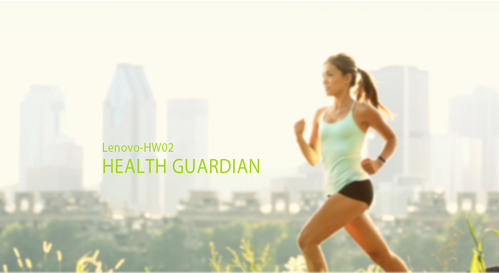 Lenovo HW02 Smart Wristband 3D G-Sensor Bluetooth 4.2 Heart Rate Moniter Pedometer Fitness Tracker Compatible with Android iOS - Red
