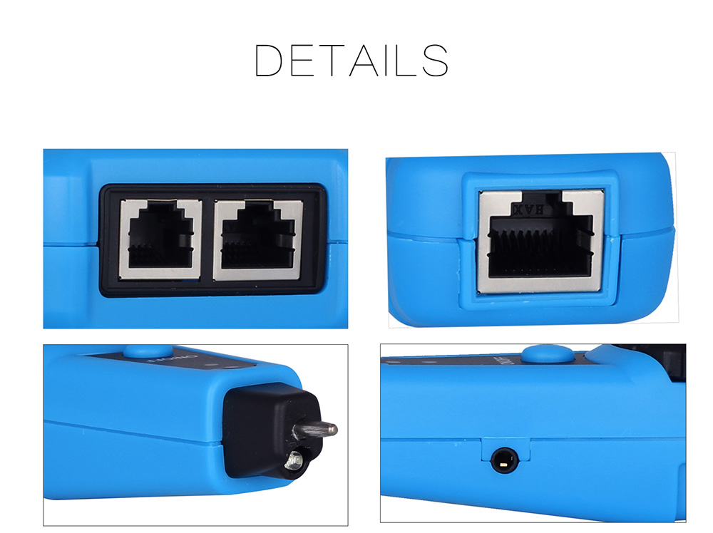 BSIDE FWT11 RJ45 RJ11 Telephone Wire Line Finder Tracker - Blue and Black