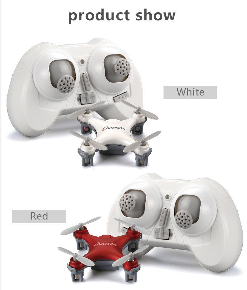 Cheerson CX-10SE Mini 2.4G 4CH 6Axis Gyro Headless Mode RC Quadcopter RTF - White