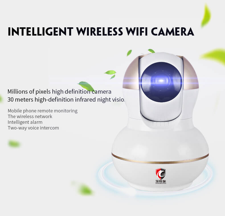 E3 720P WiFi IP Camera Built-in IR-cut 1/4 inch CMOS Night Vision P2P Dynamic Stream Motion Detection Security Camera -White