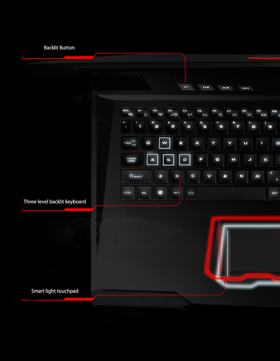 ThundeRobot 911GT-Y6 17.3" Gaming Laptops PC Tablets Intel Core i7 7700HQ Nvidia GTX1060 IPS 16GB RAM 256G+1T DOS OS Bac