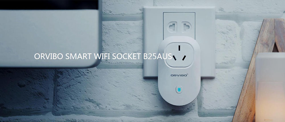 Orvibo B25AU Wifi Smart Plug Works with Amazon Alexa Control Devices from Anywhere Wireless Switch with APP -White/AU Plug
