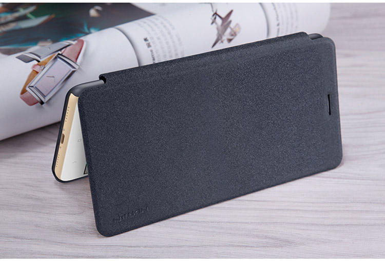 Black Xiaomi Mi Max 2 Leather Case Nillkin Sparkle PU Case Protective Back Cover