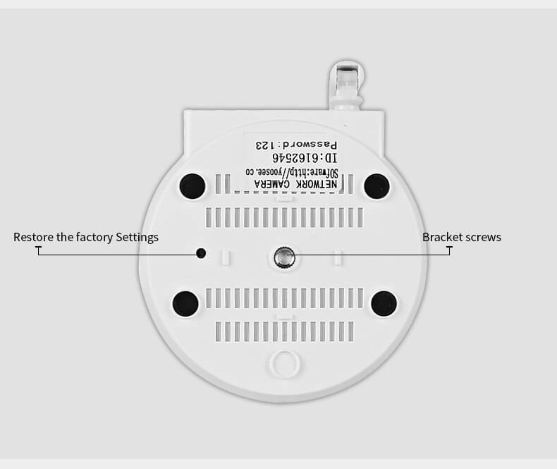 E3 720P WiFi IP Camera Built-in IR-cut 1/4 inch CMOS Night Vision P2P Dynamic Stream Motion Detection Security Camera -White