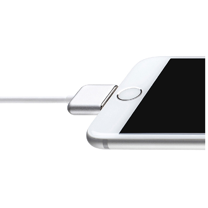 Cross Line Cable Magnetic Charger Data Cable USB Charging Cable For Apple iPhone 5s iPhone6 iPhone 6s Plus - Silver