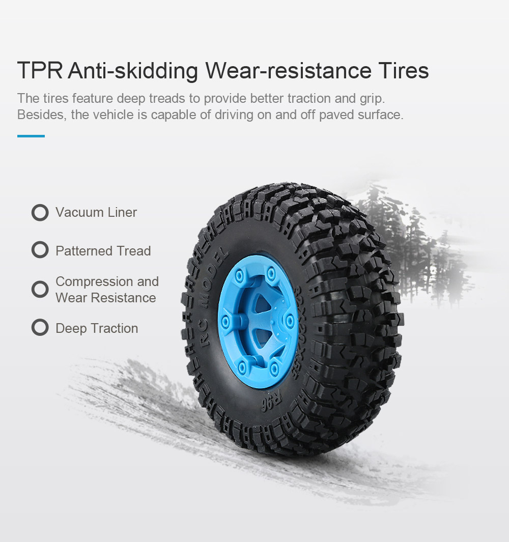 JJRC Q39 Highlander 1:12 2.4G 4WD Short-course Truck RTR - Blue