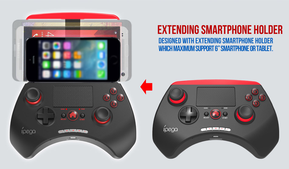 IPEGA PG-9028 Wireless Gamepad Game Controller Bluetooth V3.0 for Android iOS PC - Blue and Black