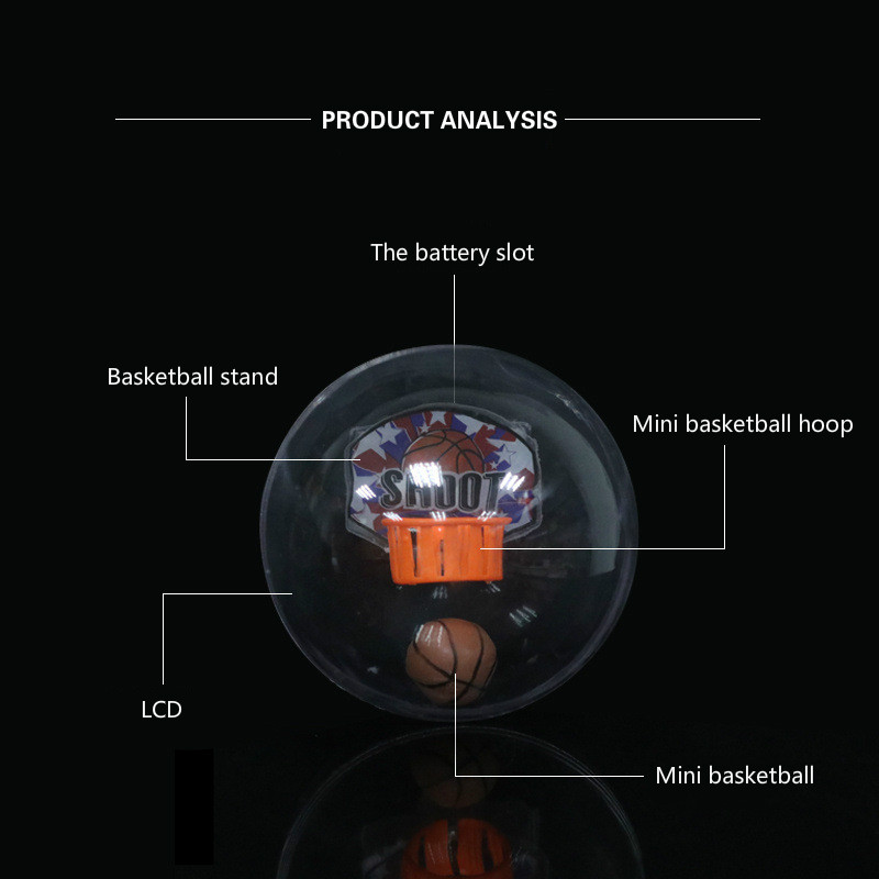 Shoot A Basketball Led Music Palm Basketball Toys Baby Child Toy Creative Gift