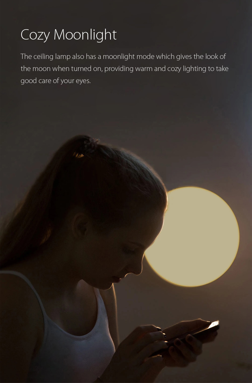 XIAOMI Yeelight Smart LED Ceiling Light Bluetooth APP Wireless Remote Control IP60 Dustproof Multiple Scene Modes