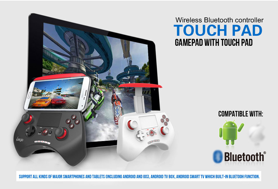 IPEGA PG-9028 Wireless Gamepad Game Controller Bluetooth V3.0 for Android iOS PC - Blue and Black