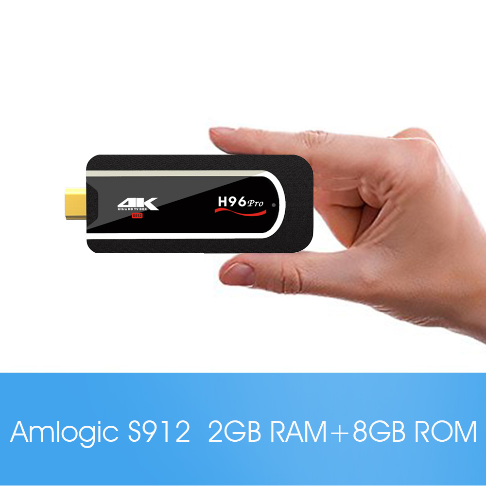 H96 Pro KODI 17.3 4K TV Dongle Android 7.1.1 Amlogic S912 2GB/8GB WIFI Bluetooth 4.1 HEVC H.265 Decoding VP9 HDR