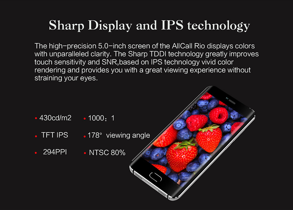 AllCall Rio 5.0 Inch Smartphone 3D Dual Curved Screen Dual Rear Camera 16GB ROM MTK6580A Quad Core Android 7.0 Metal Body OTG - Gold