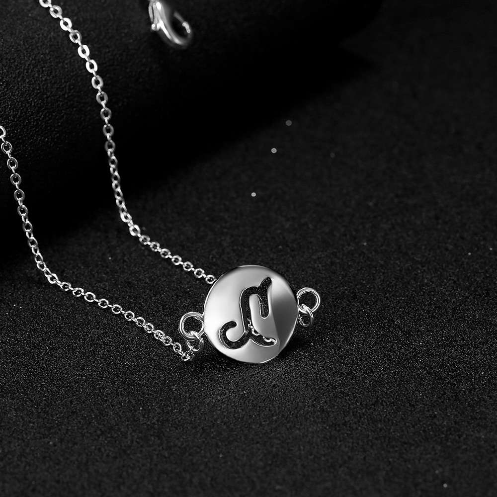 LKNSPCN1001 Zodiac Sign Astrology Horoscope Silver Plated Pendant Necklace Capricorn
