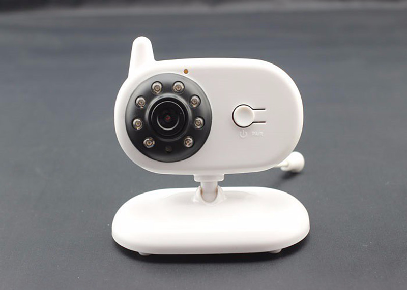 850 Baby Monitor 2.4G Wireless Touchable Key Intercom VOX System IR Night Vision Baby Alarm -White