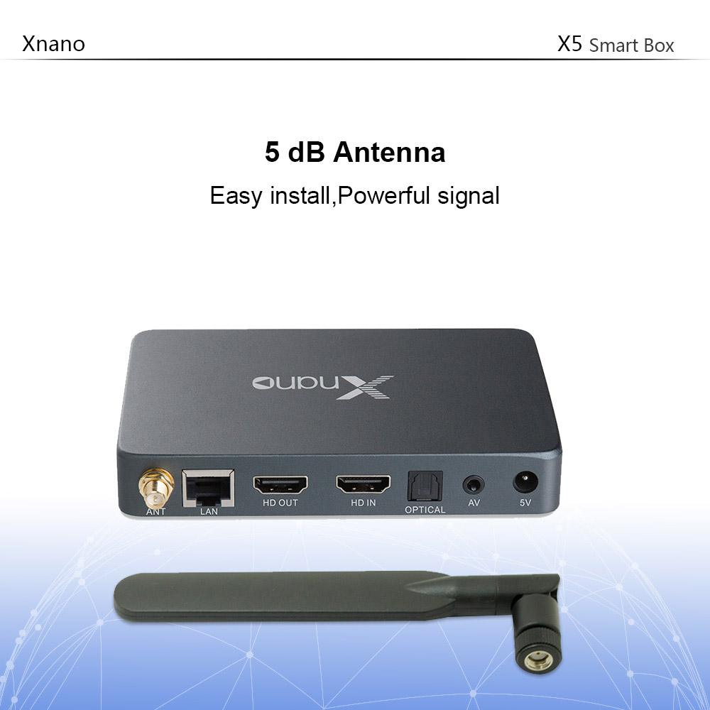 Xnano X5 Realtek RTD1295 Android 6.0 Marshmallow 4K TV Box 2GB/16GB WIFI ac Dolby Digital and DTS HD SATA 3.0 Bluetooth Media Player