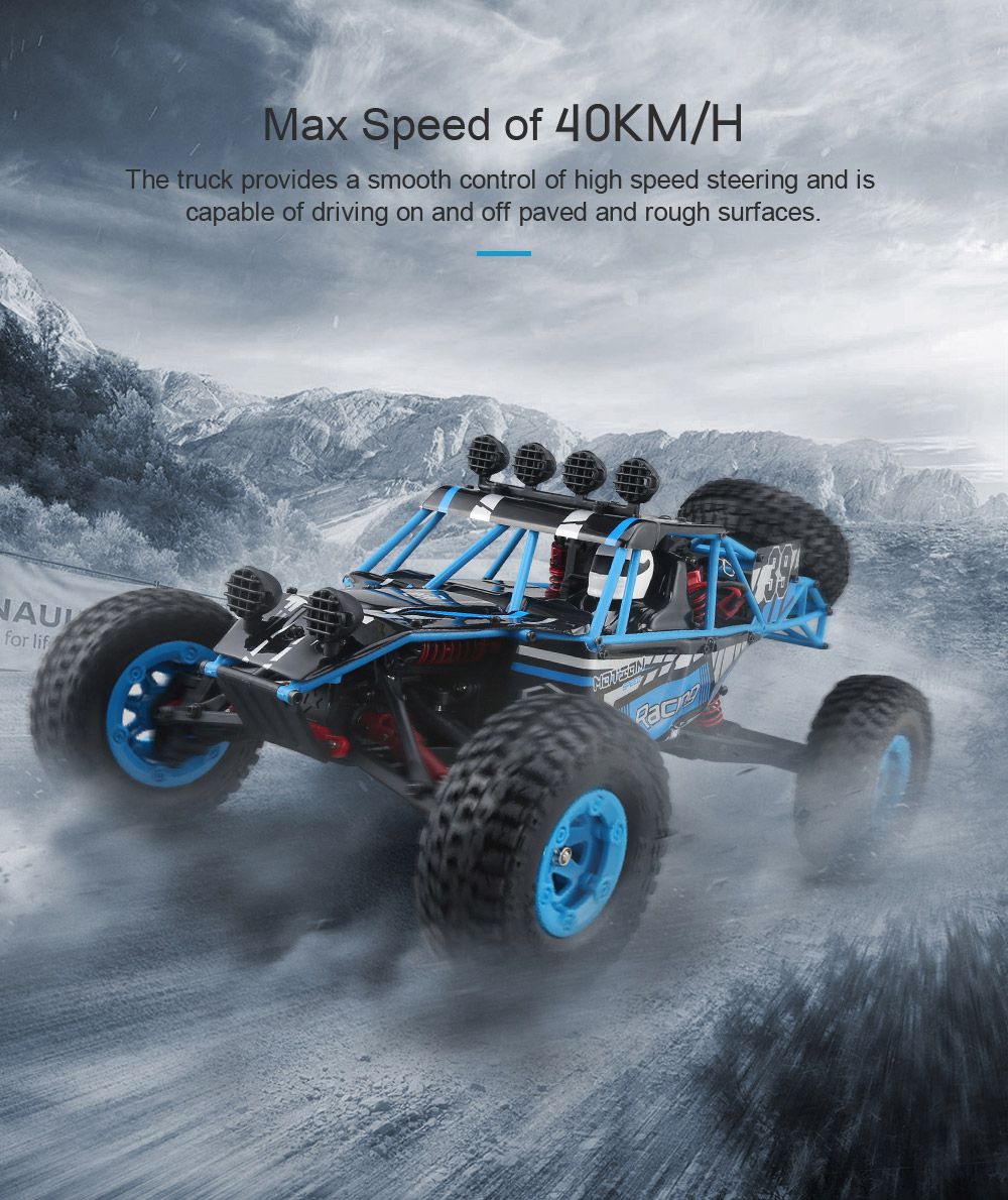 JJRC Q39 Highlander 1:12 2.4G 4WD Short-course Truck RTR - Blue