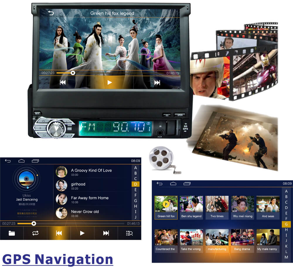 Ezonetronics RM-CT0008 HD 7" In Dash Car Stereo Radio Single Din Android 5.1 Car Player WiFi FM GPS Navigator - Black
