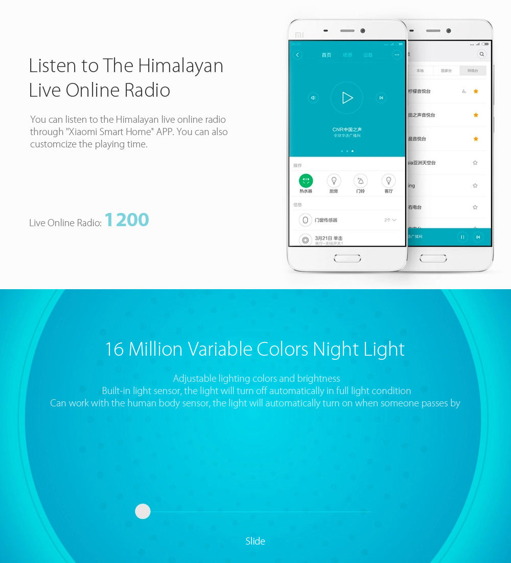 Xiaomi Mi Smart Home 6 in 1 Kit Wireless Switch Door Wr Body Sensoindows Sensor Multi-funciton Gateway Kits -White