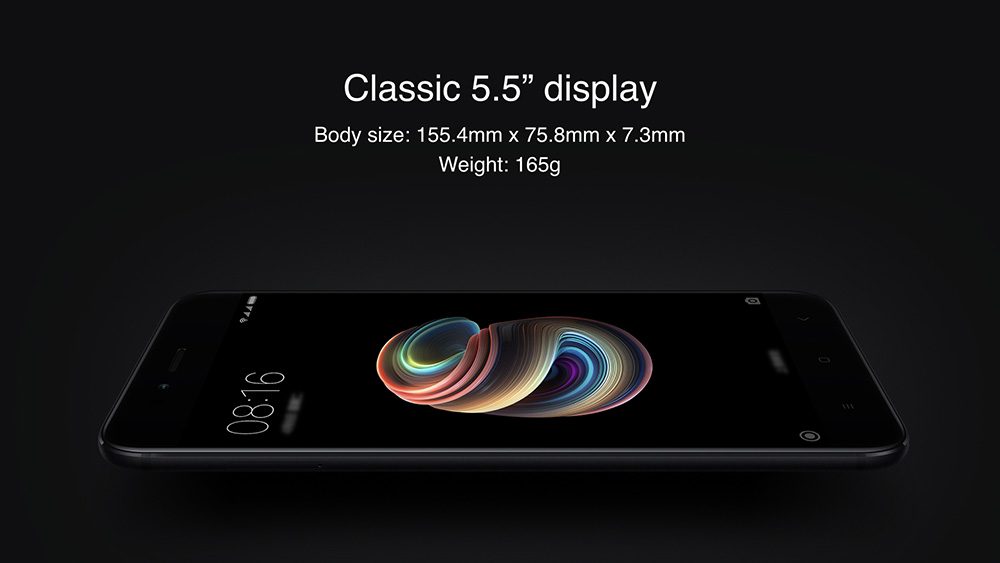 Xiaomi Mi 5X 5.5 inch 4G LTE Smartphone 4GB 64GB Snapdragon 625 Octa Core Dual 12.0MP Cam MIUI 9 Android 7.1 Metal Body Touch ID VoLTE- Black