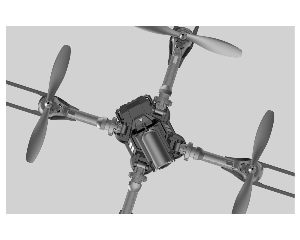 I Drone I5HW WIFI FPV Selfie Drone with HD Camera Foldable Arms Altitude Hold Mode RC Quadcopter RTF - Gray