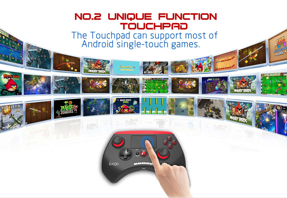 IPEGA PG-9028 Wireless Gamepad Game Controller Bluetooth V3.0 for Android iOS PC - Blue and Black