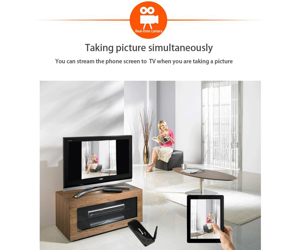 EC DREAM E3 Diamond TV Dongle 2.4Ghz TV Stick Full HD 1080P Miracast DLNA Airplay