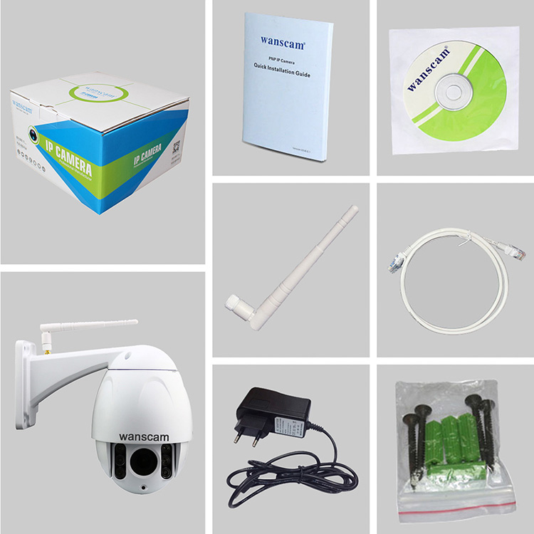 WANSCAM HW0045 WiFi IP Camera 2MP 1080P ONVIF Build-in IR-cut Motion Detection Night Vision Security Camera -White