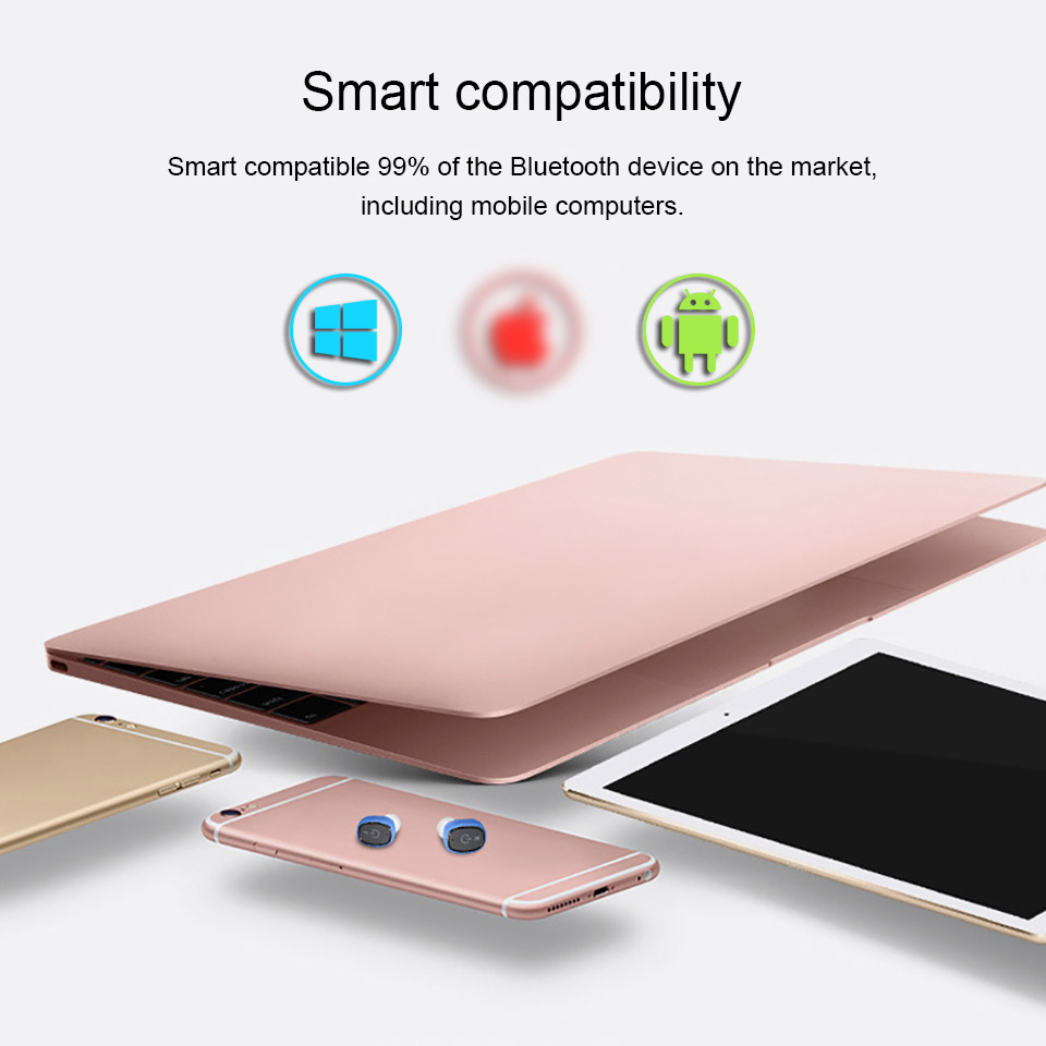 S2 TWS Wireless Bluetooth Dual Earphone with Built-in Mic Waterproof IPX7 Headphone Stereo Bass Headset - Black