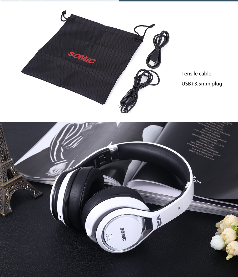 Somic VRH360 4D Headset 3.5MM Plug Gaming Headphones Headset Anti-noise - White