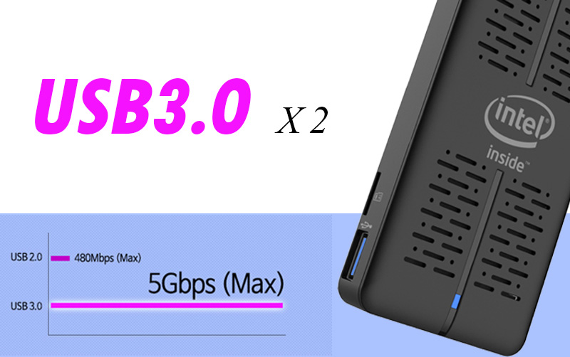 EC DREAM A9 Chocolate Windows TV-Stick Apollo Lake N3450 2GB/32GB USB 3.0 Bluetooth 4.0 WIFI