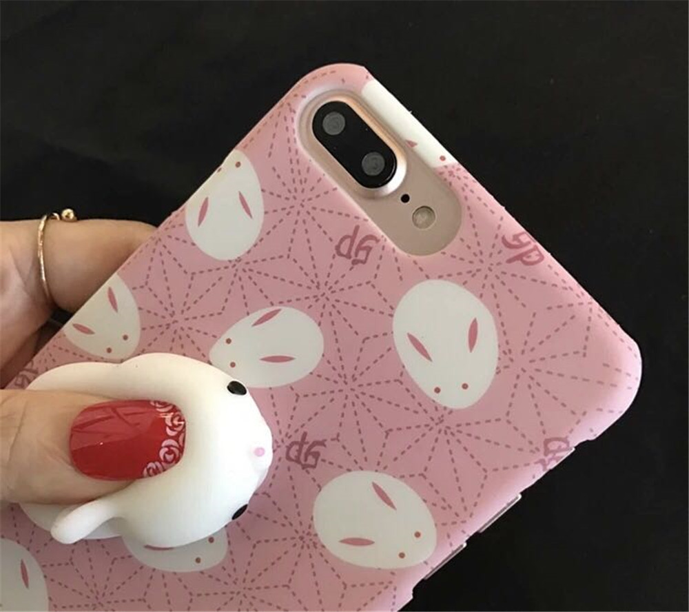 3D Lovely Rabbit Silicone Case TPU Case For iPhone 7