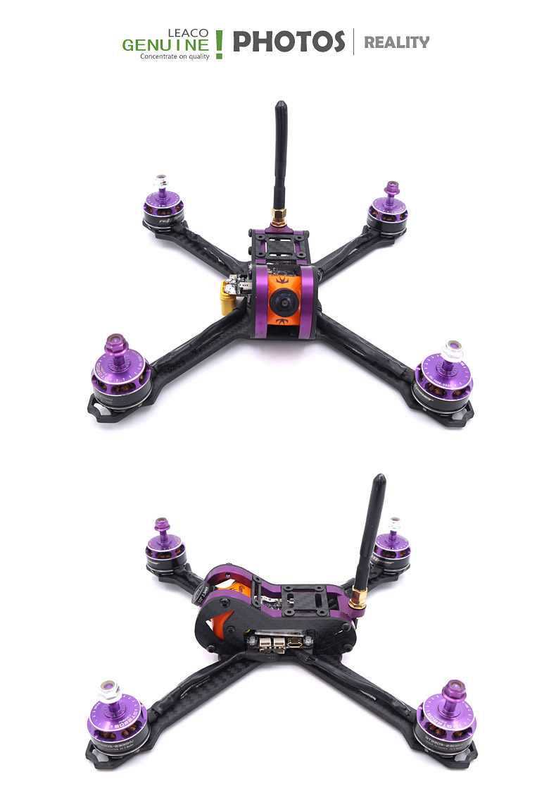 Hippo 5 Inch 215mm Wheelbase 4mm Arm Thickness Carbon Fiber Frame Kit for FPV Racing