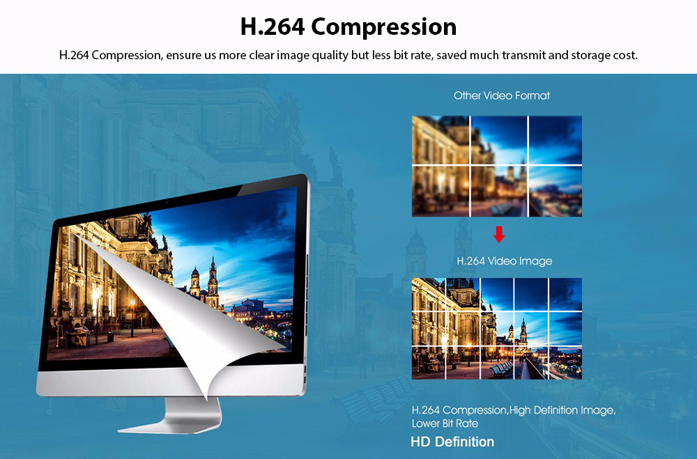 Wanscam HW0038 WiFi IP Camera Built-in IR-cut 1.0MP ONVIF IP66 Waterproof Motion Detection Night Vision Security Camera