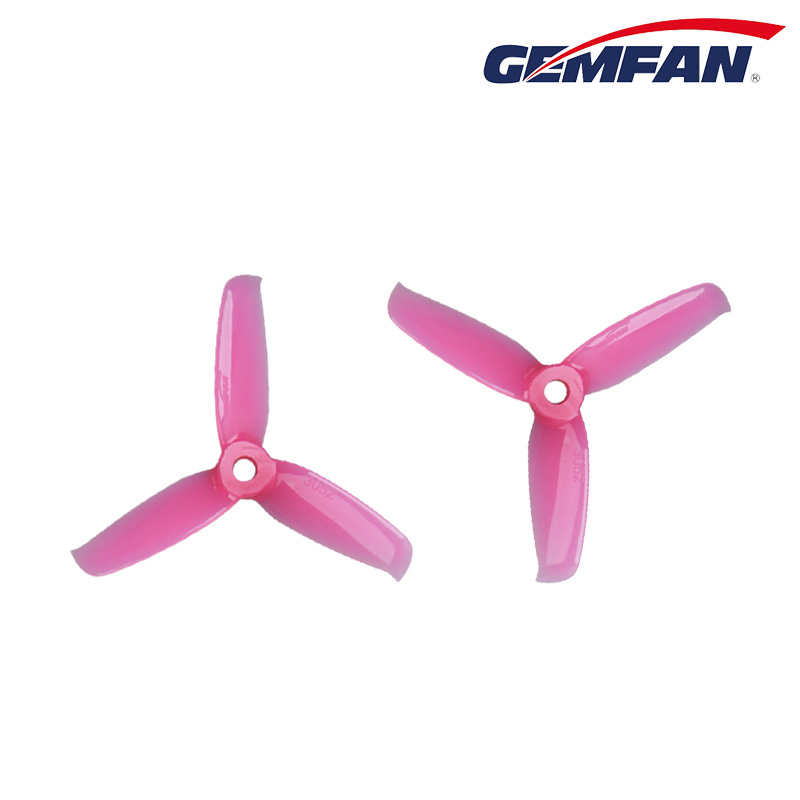Gemfan 3052 Flash 3 X 5.2 3-Blade Propeller 5.0mm Mounting Hole CW CCW for Racing Quacopter - Pink