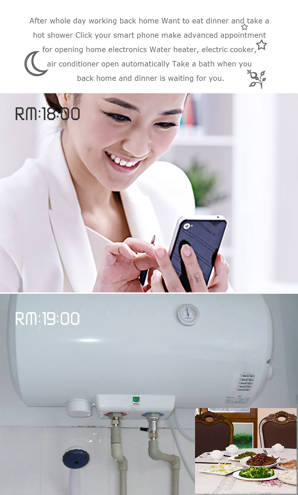 HEIMAN WS2SK-X Smart WiFi Plug Works with Amazon Alexa 110V-AC120V 16A APP Remote Control Timing Socket -White/UK Plug