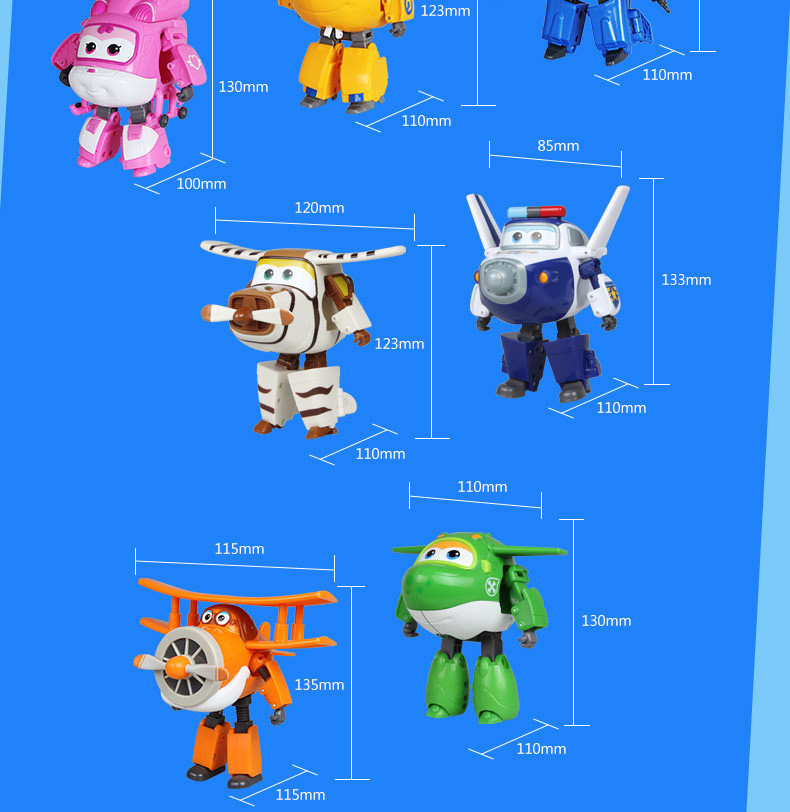 15cm ABS Super Wings Action Figures Toys Deformation Airplane Robot for Children Gift - Donnie