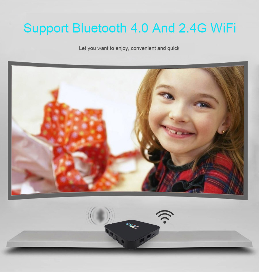 Z69 4K UHD Smart TV BOX KODI Android 6.0 Marshmallow Amlogic S905X 3GB/32GB 802.11b/g/n LAN Bluetooth