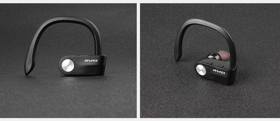 AWEI T2 Wireless Bluetooth Earphone TWS Stereo Headset with Microphone - Black