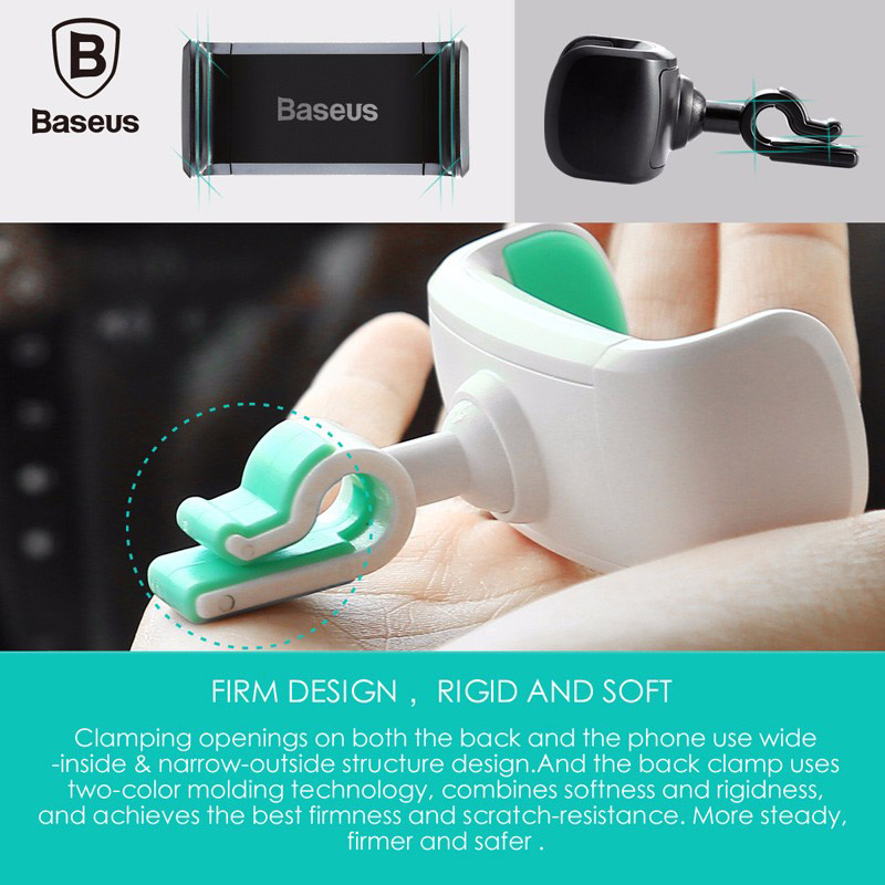 Baseus SUGX-01 Car Phone Holder Air Vent Mount Holder Stand 360 Degree Ratatable Car Mount - Black