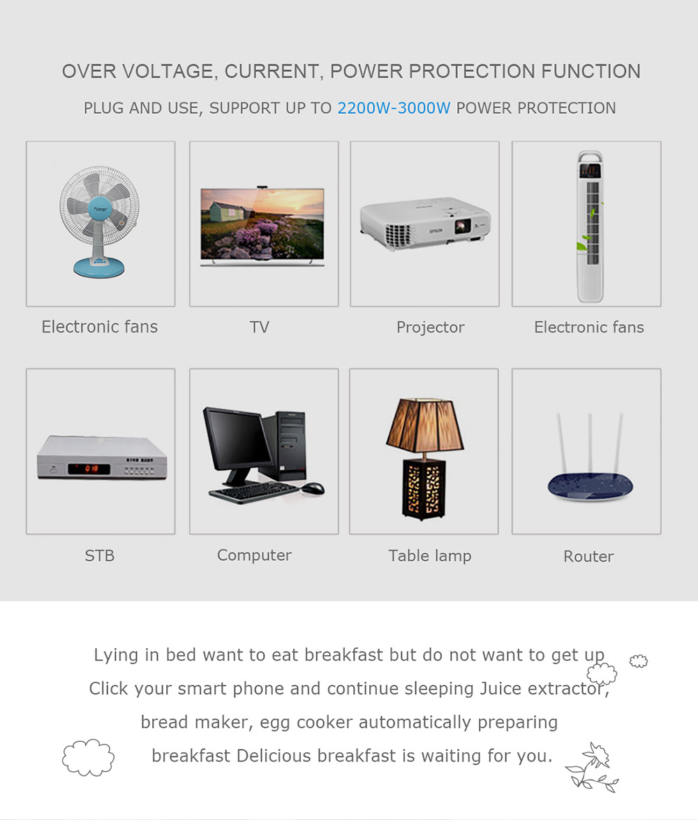 HEIMAN WS2SK-X Smart WiFi Plug Works with Amazon Alexa 110V-AC120V 16A APP Remote Control Timing Socket -White/UK Plug