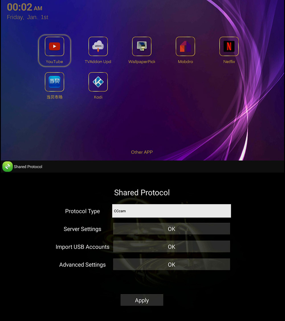 Freesat GTT DVB-T/T2 with Cable TV Box Satellite Receiver Amlogic S905D Android 6.0 Build-in Wifi Netflix Skype Online Movies
