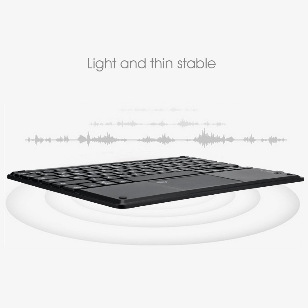 Rii BT11 Ultra-slim Wireless Bluetooth Keyboard With Built-in Multi-touchpad Function for Windows Android OS - Black
