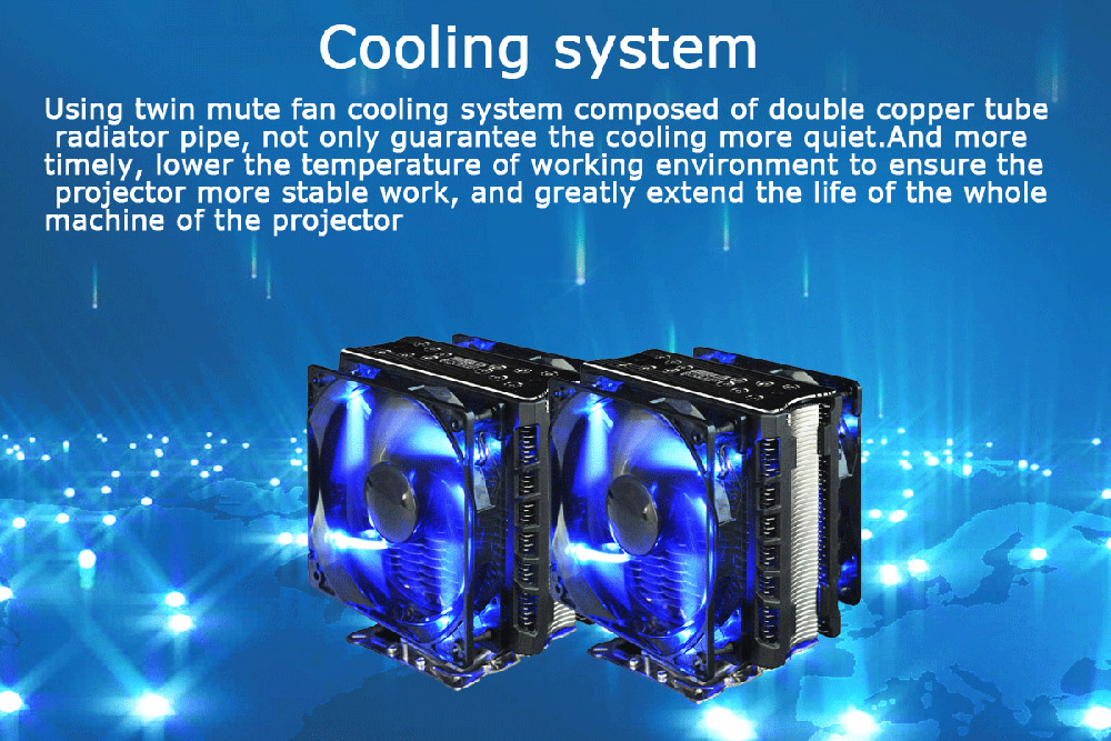 Uhappy U80 Plus Andriod 6.0 1080P Mini Project 1GB/8GB Amlogic S905X 1000 Lumens HDMI VGA USB SD Card Home Theater for TV Laptop Game iPhone Andriod Smartphone - Black