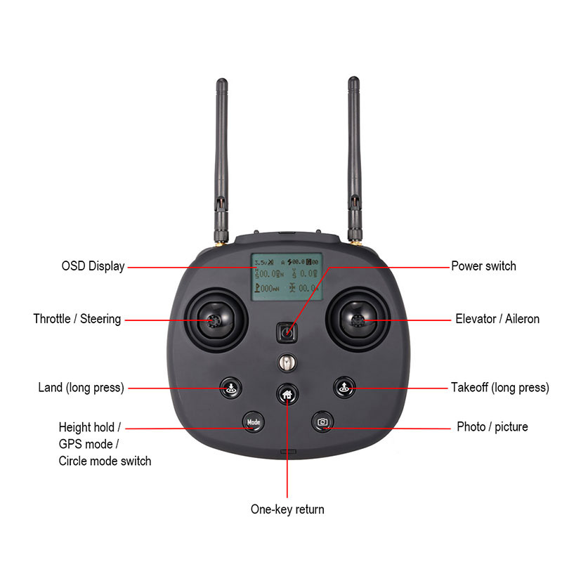 Cheerson CX-23 5.8G FPV GPS OSD Brushless RC Quadcopter With HD 720P Camera RTF - Black
