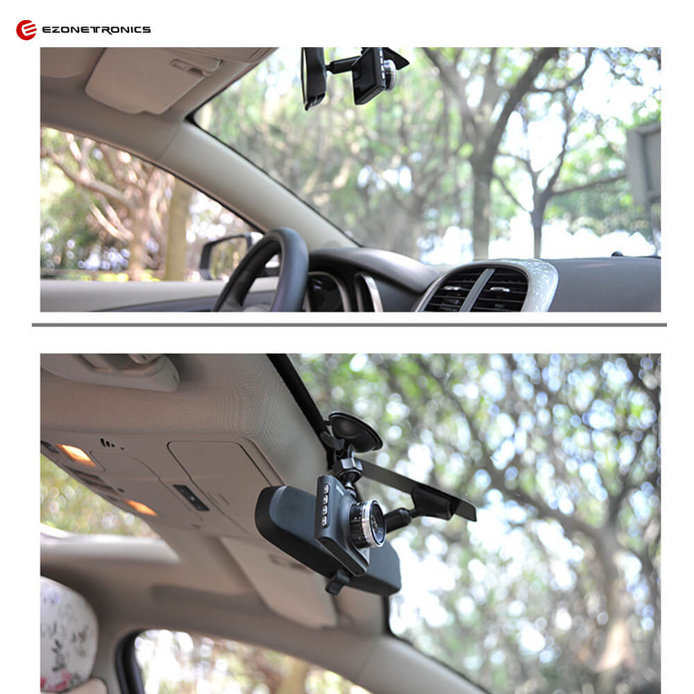 RM-AKL168 1080P 3.0" Car DVR with 120 Degree Wide Angle Dashboard Camera Recorder Night Vision G-Sensor - Black