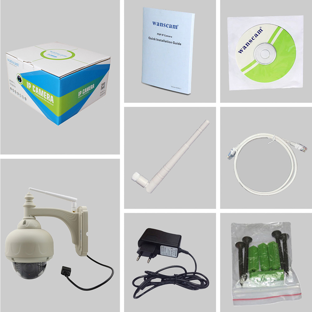 Wanscam HW0038 WiFi IP Camera Built-in IR-cut 1.0MP ONVIF IP66 Waterproof Motion Detection Night Vision Security Camera