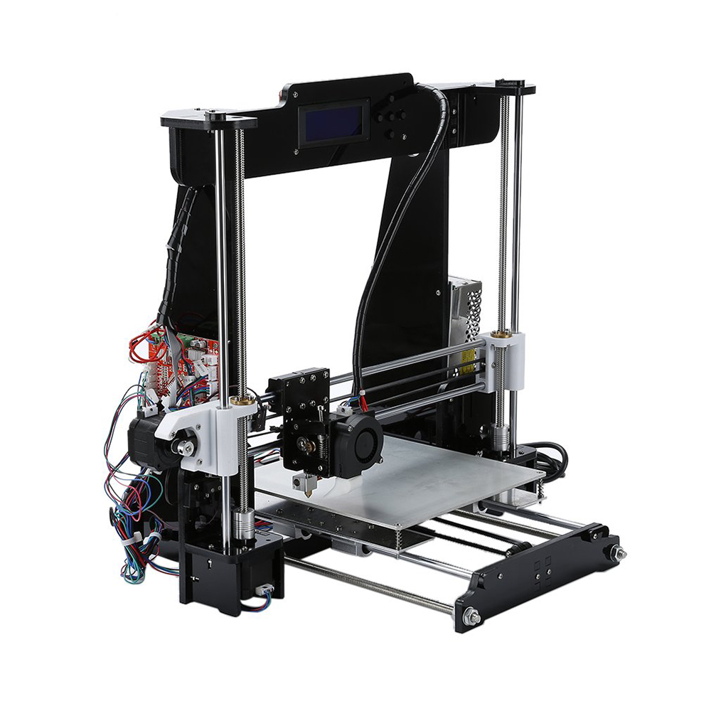 DIY 3D Printer Color Printing Printer LCD Filament Aluminum Mechanical Kit Acrylic Frame
